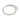Bracelet chain with cross detailing in Silver