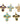 Daisy's Cross Necklace Colorful