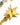 Eleanora's Star and Moon Drop Earrings Gold