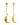 Eleanora's Star and Moon Drop Earrings Gold