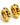Ellie's Green Hoops Gold