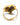 Elodie's Heart Ring Gold Dark Brown