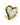 Elodie's Heart Ring Gold Light Blue