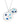 Eloise's Gemstone Pendant Silver Light Blue