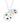 Eloise's Gemstone Pendant Silver Rainbow