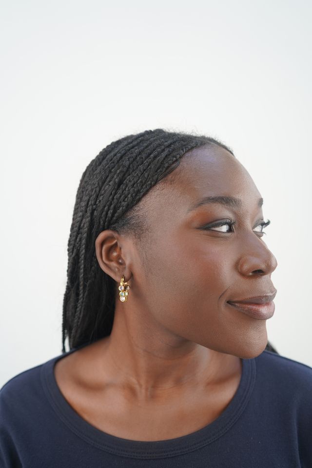 Maya’s gemstone hoops