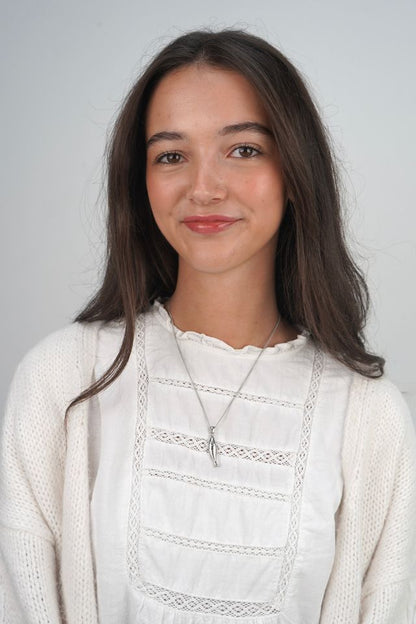 Mira's Fish Necklace In Silver