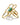 Isaline's Flower Ring Gold Green