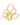 Isaline's Flower Ring Gold White