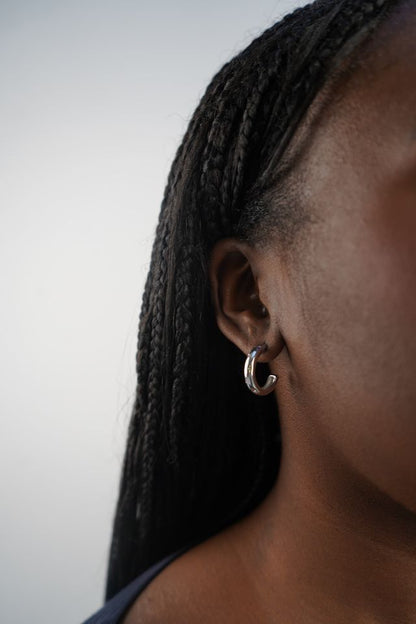 Sophie’s Star Hoops In Silver