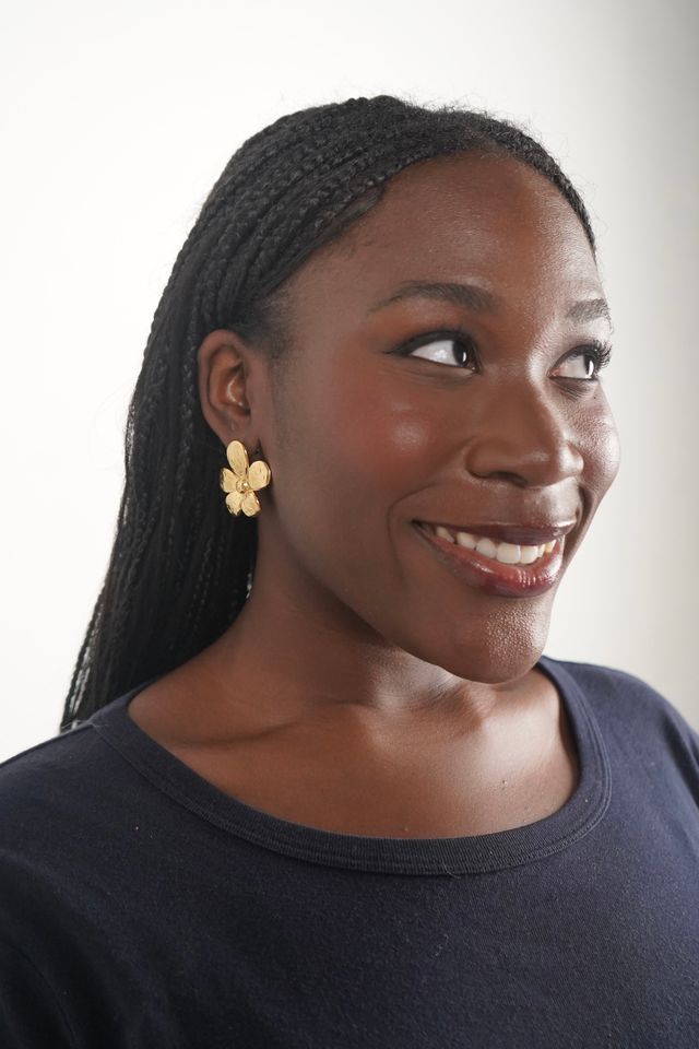 Camille's Gold Flower Earrings
