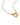 Lina's Beaded Charm Necklace Gold