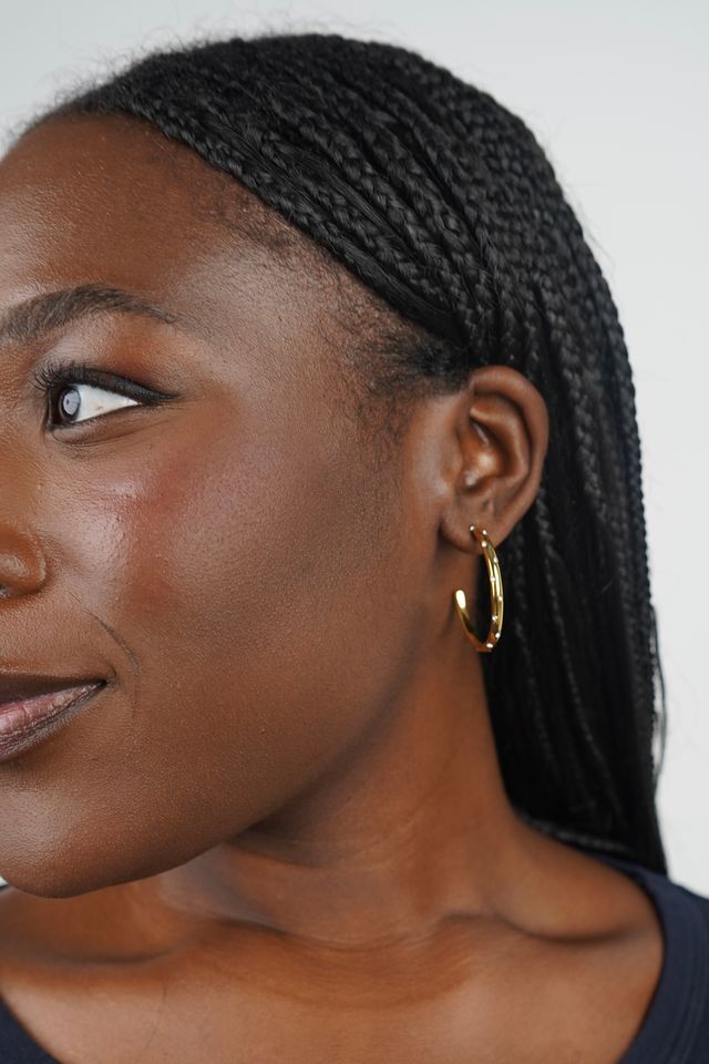 Zoe’s gemstone hoops