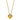 Melina's Heart Necklace Gold Clear