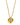 Melina's Heart Necklace Gold Clear