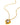 Melina's Heart Necklace Gold Clear
