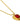 Melina's Heart Necklace Gold Red