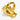 Meredith's Blue Palm Ring Gold