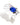 Meredith's Blue Palm Ring Silver