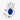 Meredith's Blue Palm Ring Silver