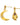 Meredith's Palm Earrings Gold