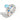 Paloma's Light Blue Ring Silver 2