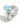 Paloma's Ring Silver Lightblue
