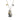 Evie's silver cat necklace