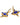 Rhiannon's Blue Drop Earrings Gold