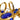 Rhiannon's Blue Drop Earrings Gold