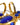 Rhiannon's Blue Drop Earrings Gold