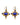 Rhiannon's Blue Drop Earrings Gold