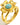 Riya's Flower Ring Gold Blue