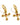 Rosie's Cross Huggies Gold Red