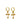 Rosie's Cross Huggies Gold White