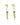 Tahlia's Fish Earrings Gold