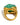 Tally's Ring Gold Green