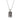 The Wheel Tarot Card Necklace Silver