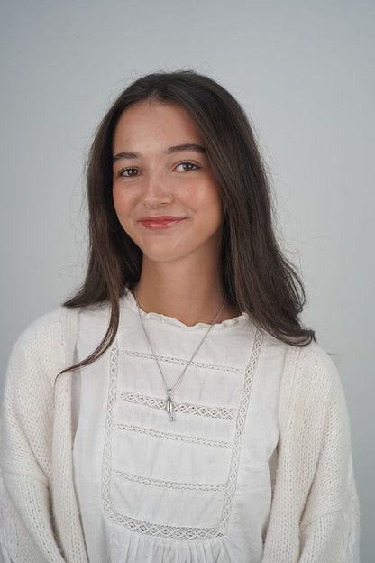 Mira's Fish Necklace In Silver