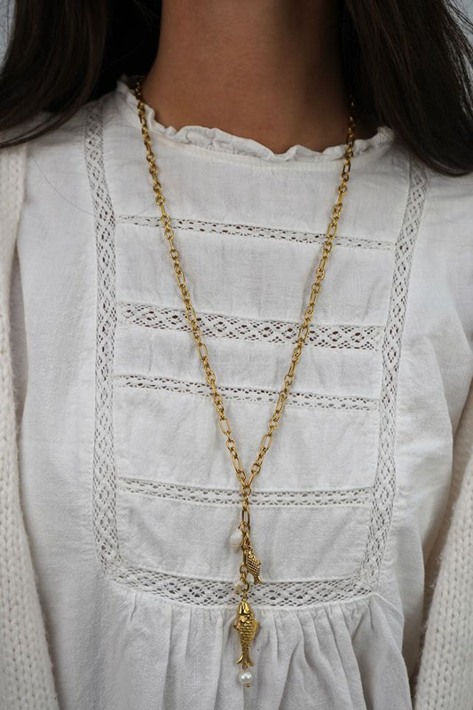 Jada's Fish Charm Necklace