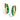Vidia's Hoops Gold Green