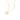 Viola's Heart Necklace Gold White