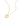 Viola's Heart Necklace Gold White