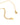 Viola's Heart Necklace Gold White