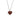 Viola's Heart Necklace Silver Red