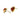 Viola's Heart Studs Gold Red