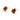 Viola's Heart Studs Gold Red