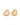 Viola's Heart Studs Gold White