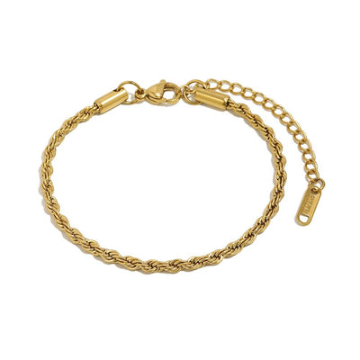 Gold Twist Bracelet Chain